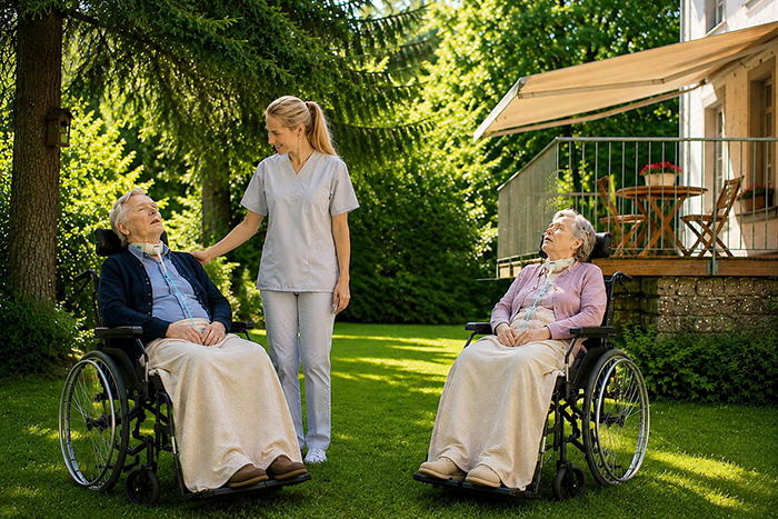 Garten der Intensiv-WG Am Schlosspark
